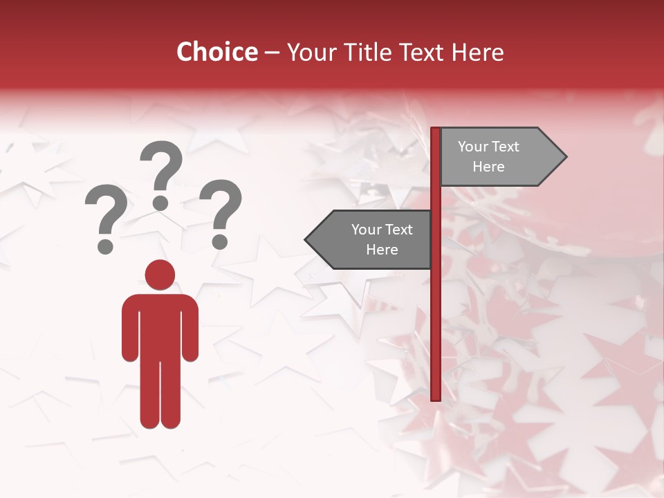 Garland Christmas Tree Ball PowerPoint Template