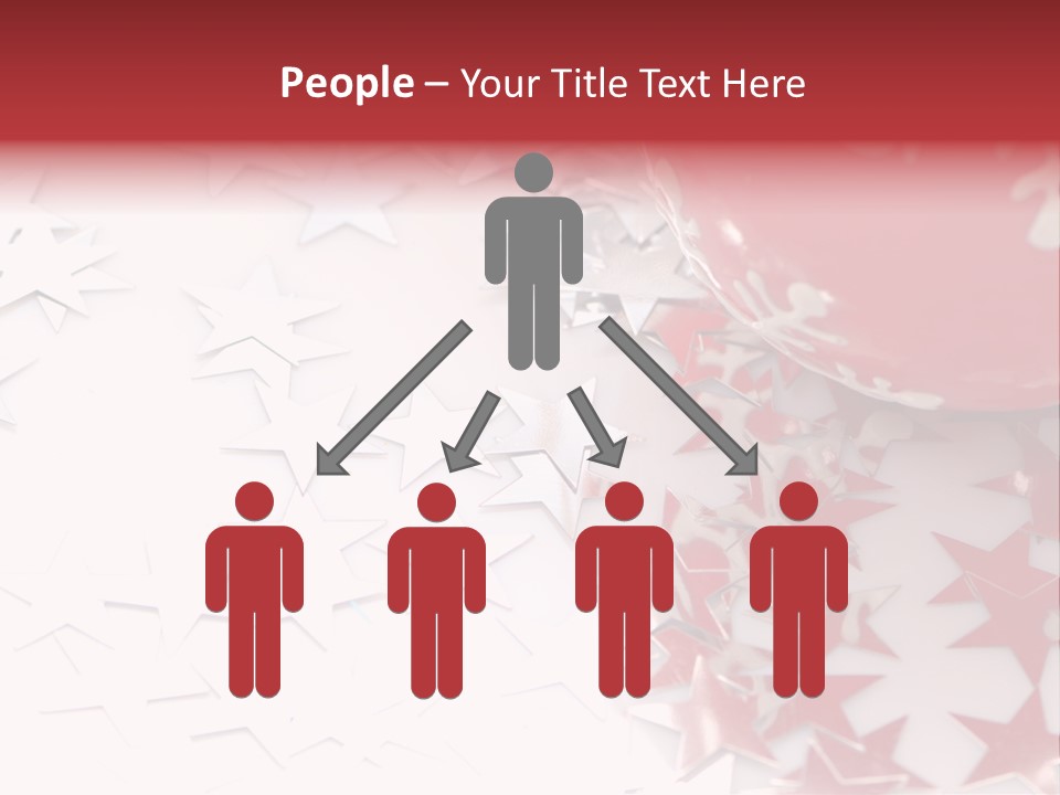 Garland Christmas Tree Ball PowerPoint Template