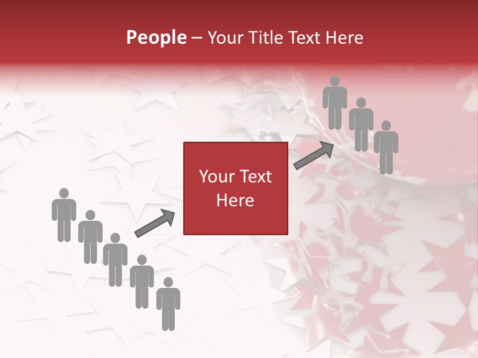 Garland Christmas Tree Ball PowerPoint Template