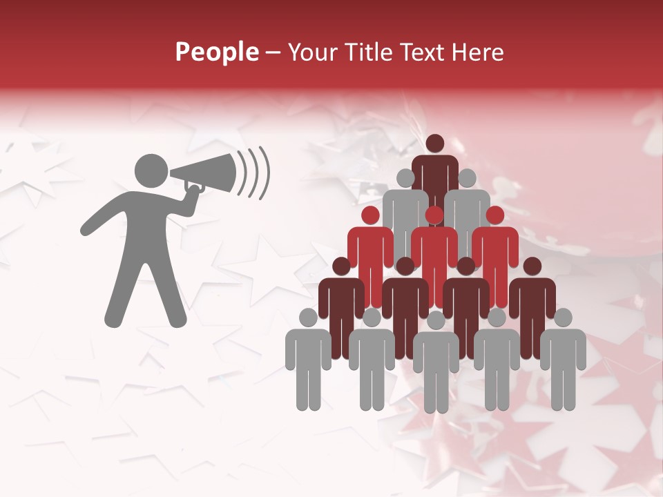 Garland Christmas Tree Ball PowerPoint Template