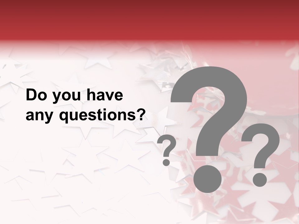 Garland Christmas Tree Ball PowerPoint Template