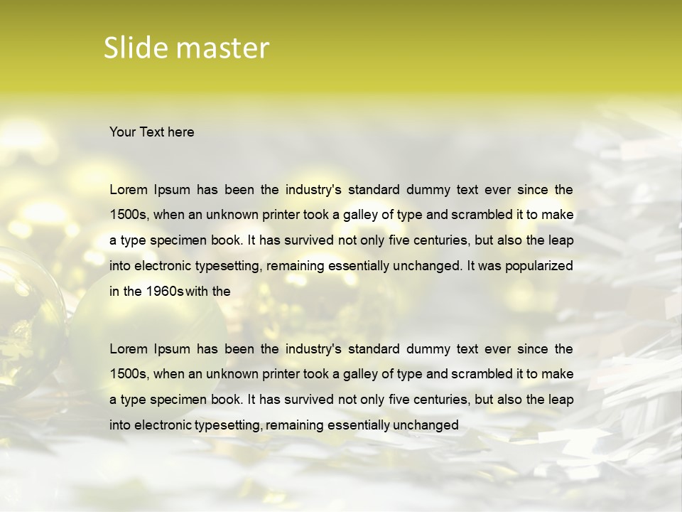 Family Year Decoration PowerPoint Template