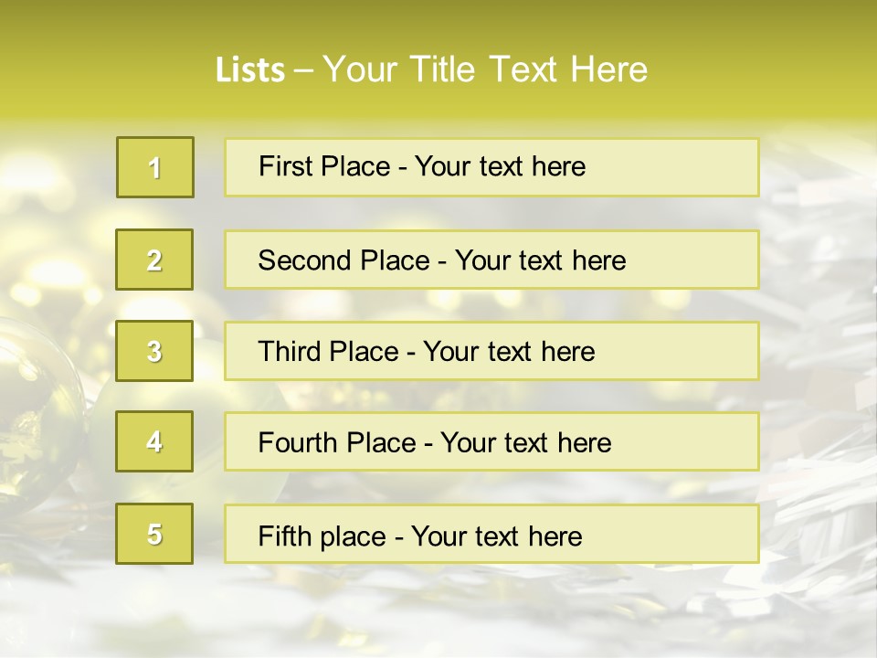 Family Year Decoration PowerPoint Template