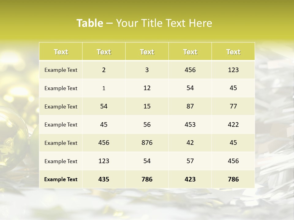 Family Year Decoration PowerPoint Template