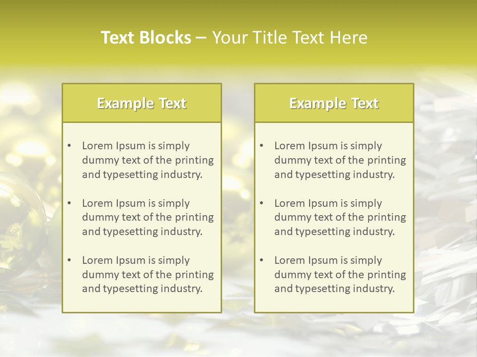 Family Year Decoration PowerPoint Template