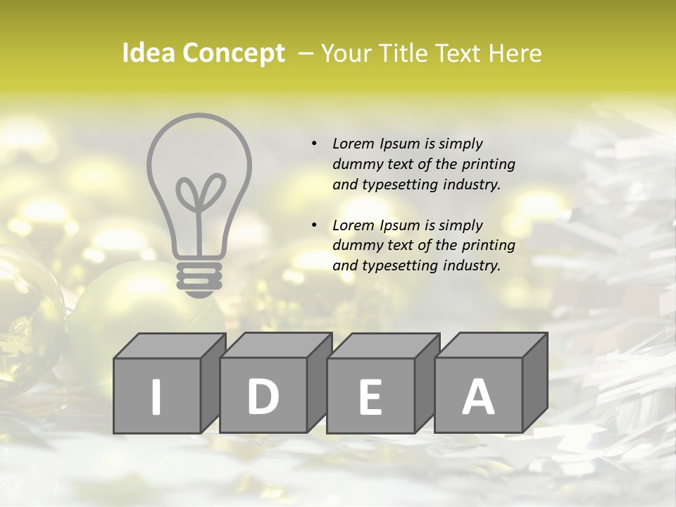 Family Year Decoration PowerPoint Template