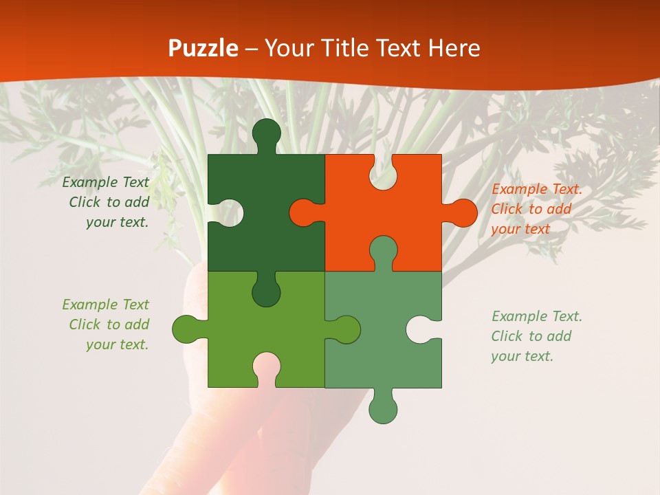 Drinking Vegetable Juice PowerPoint Template