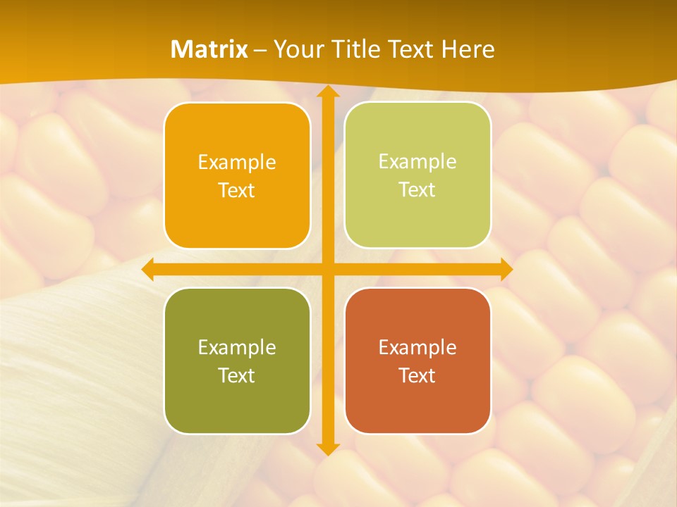 Sweet Corn Plant Crop PowerPoint Template