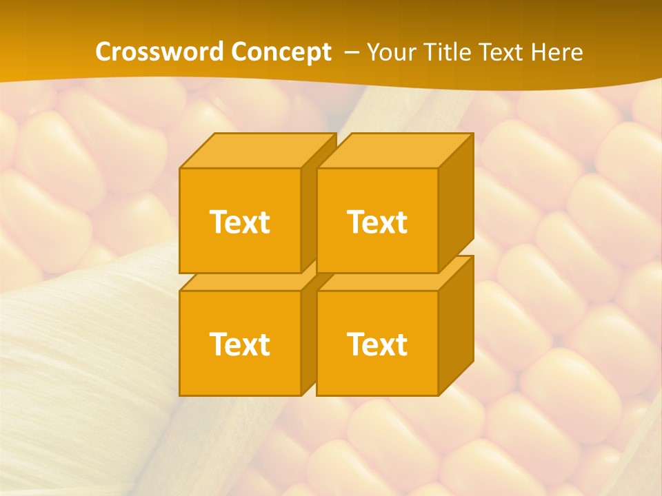 Sweet Corn Plant Crop PowerPoint Template