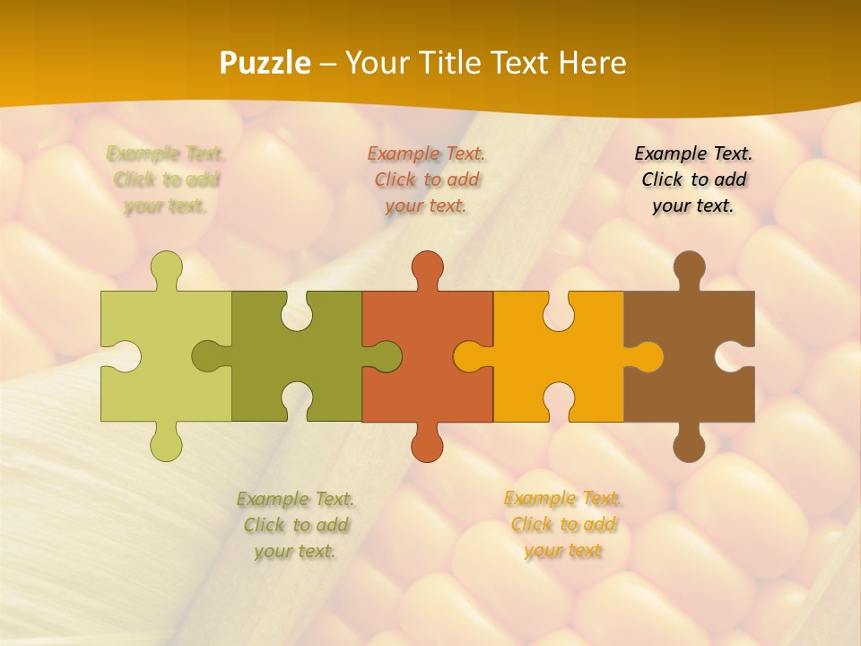 Sweet Corn Plant Crop PowerPoint Template