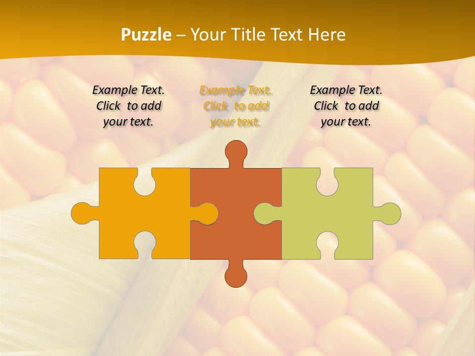 Sweet Corn Plant Crop PowerPoint Template