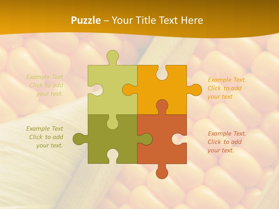 Sweet Corn Plant Crop PowerPoint Template