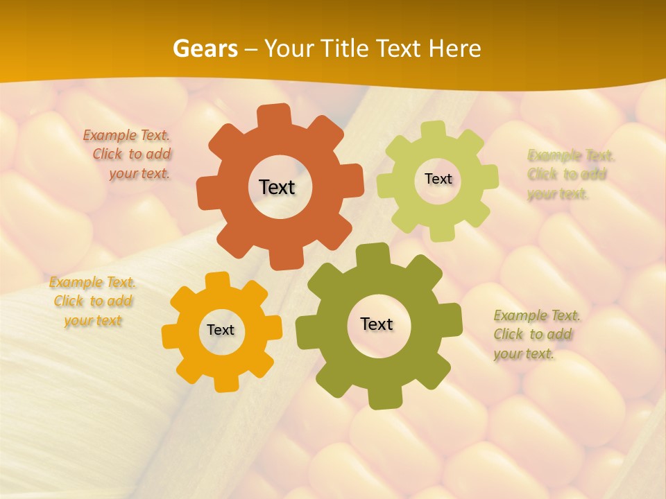 Sweet Corn Plant Crop PowerPoint Template