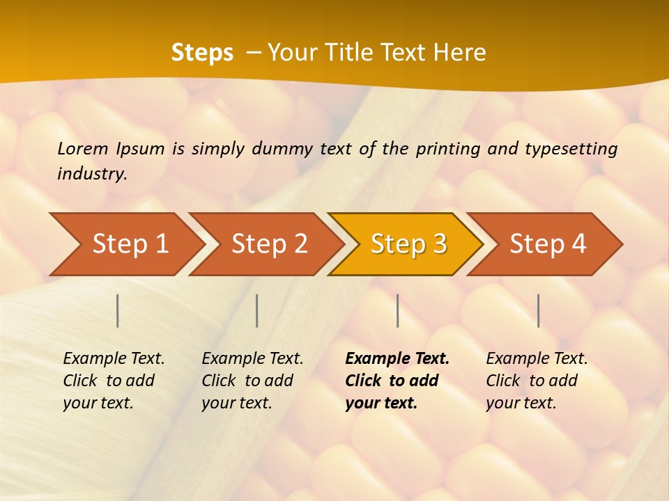 Sweet Corn Plant Crop PowerPoint Template