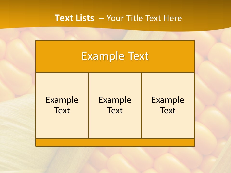Sweet Corn Plant Crop PowerPoint Template