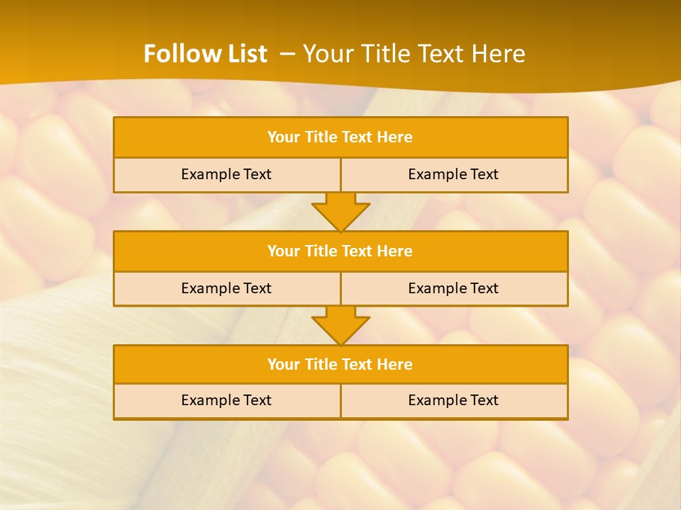 Sweet Corn Plant Crop PowerPoint Template