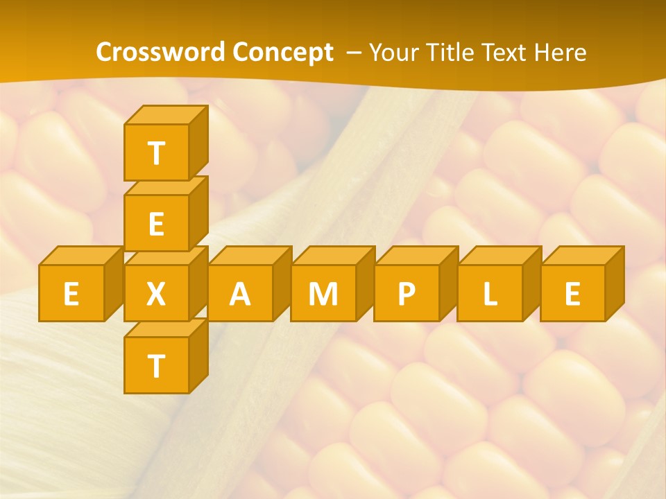 Sweet Corn Plant Crop PowerPoint Template