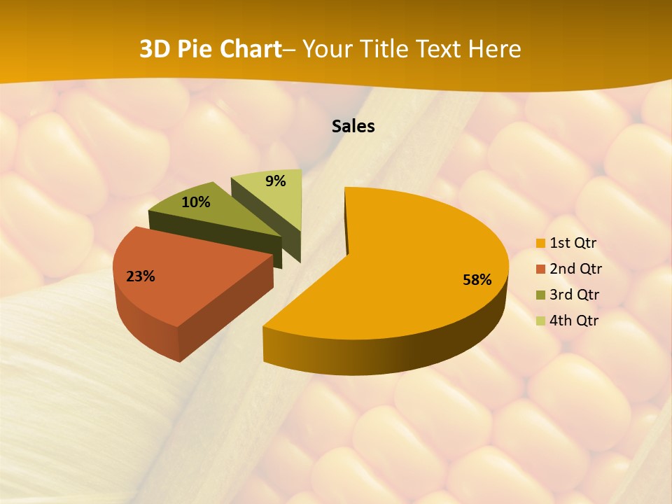 Sweet Corn Plant Crop PowerPoint Template