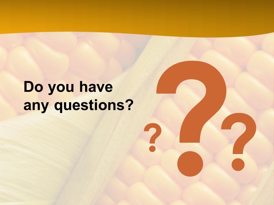 Sweet Corn Plant Crop PowerPoint Template