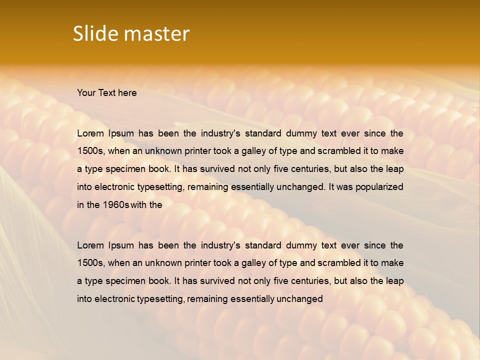 Nobody Pattern Leaf PowerPoint Template