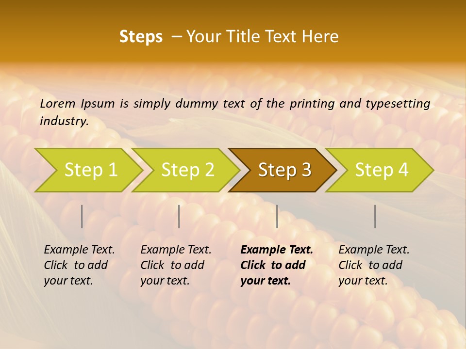Nobody Pattern Leaf PowerPoint Template