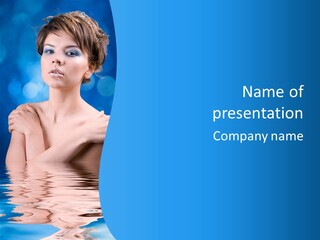 White Beauty Water PowerPoint Template