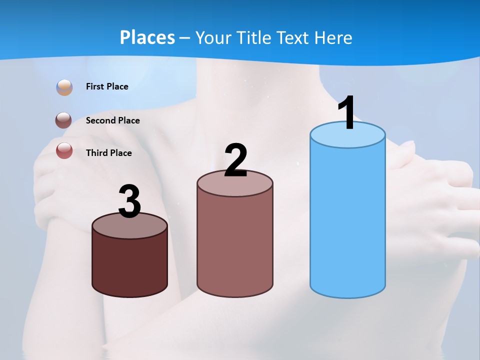 White Beauty Water PowerPoint Template