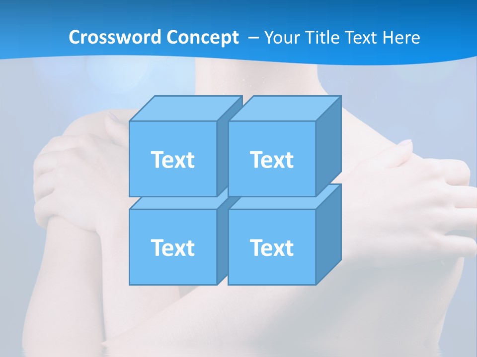 White Beauty Water PowerPoint Template