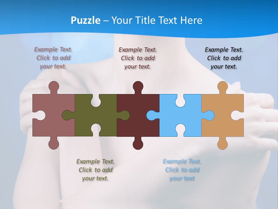 White Beauty Water PowerPoint Template