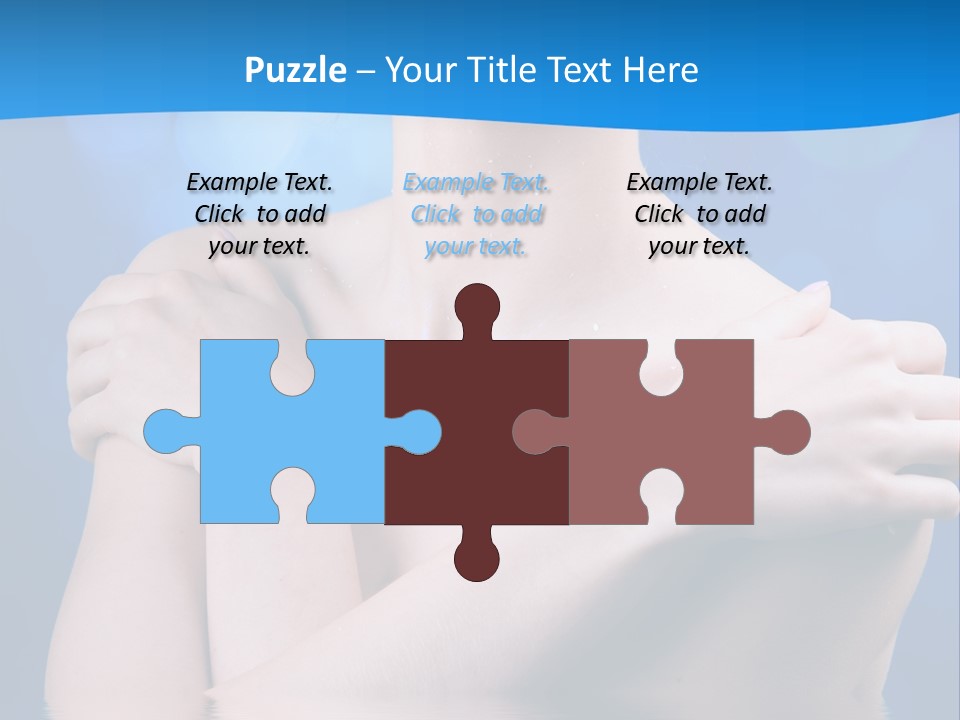 White Beauty Water PowerPoint Template