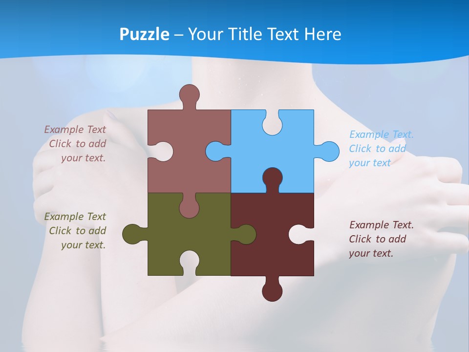 White Beauty Water PowerPoint Template