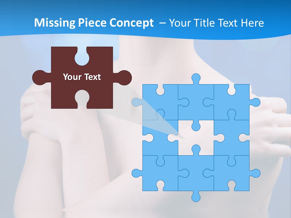 White Beauty Water PowerPoint Template