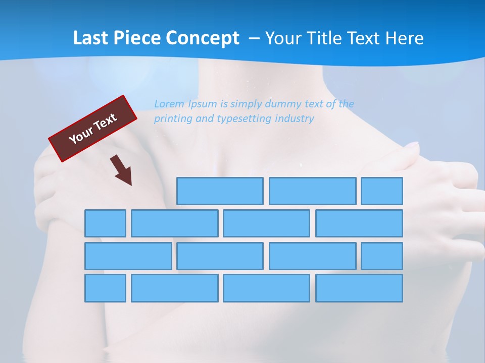 White Beauty Water PowerPoint Template