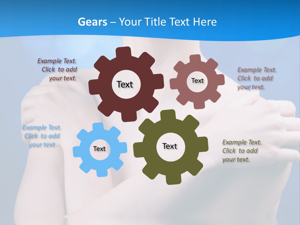 White Beauty Water PowerPoint Template