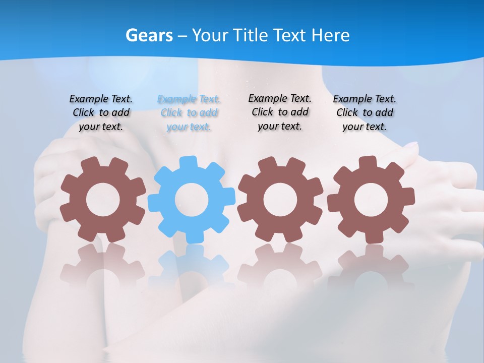 White Beauty Water PowerPoint Template