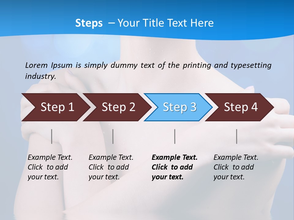 White Beauty Water PowerPoint Template