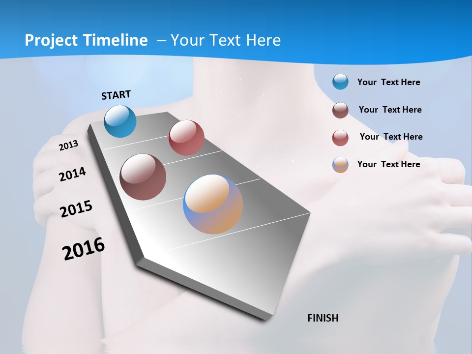 White Beauty Water PowerPoint Template