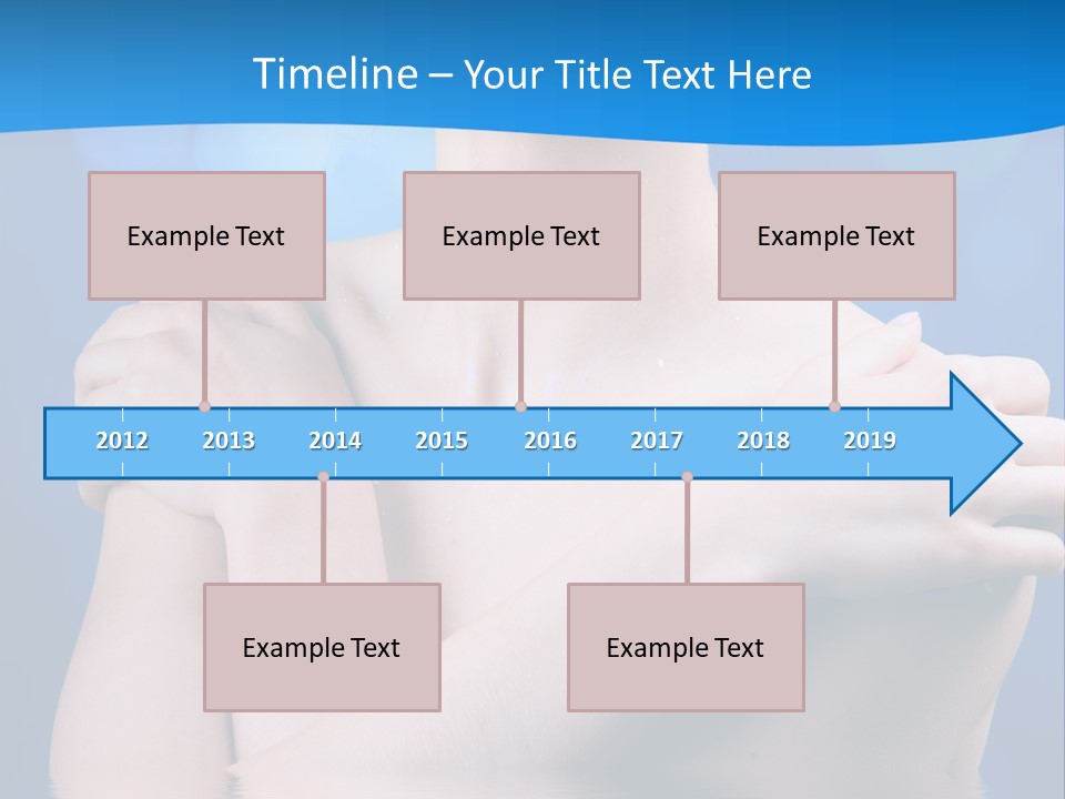 White Beauty Water PowerPoint Template