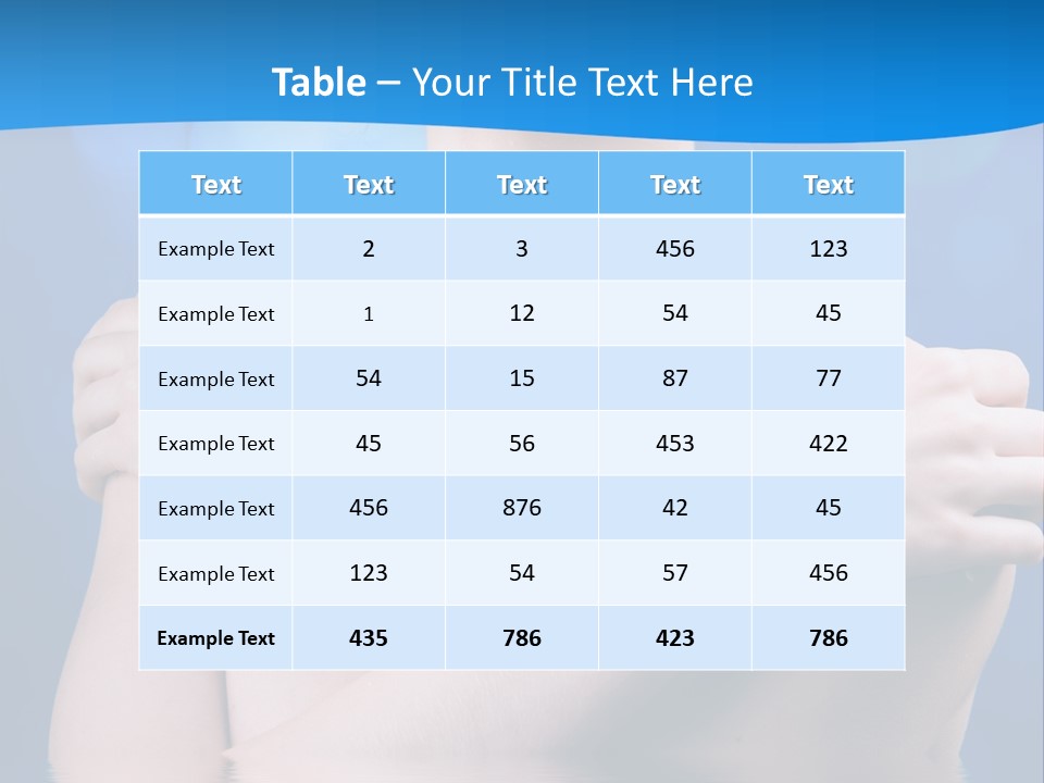 White Beauty Water PowerPoint Template