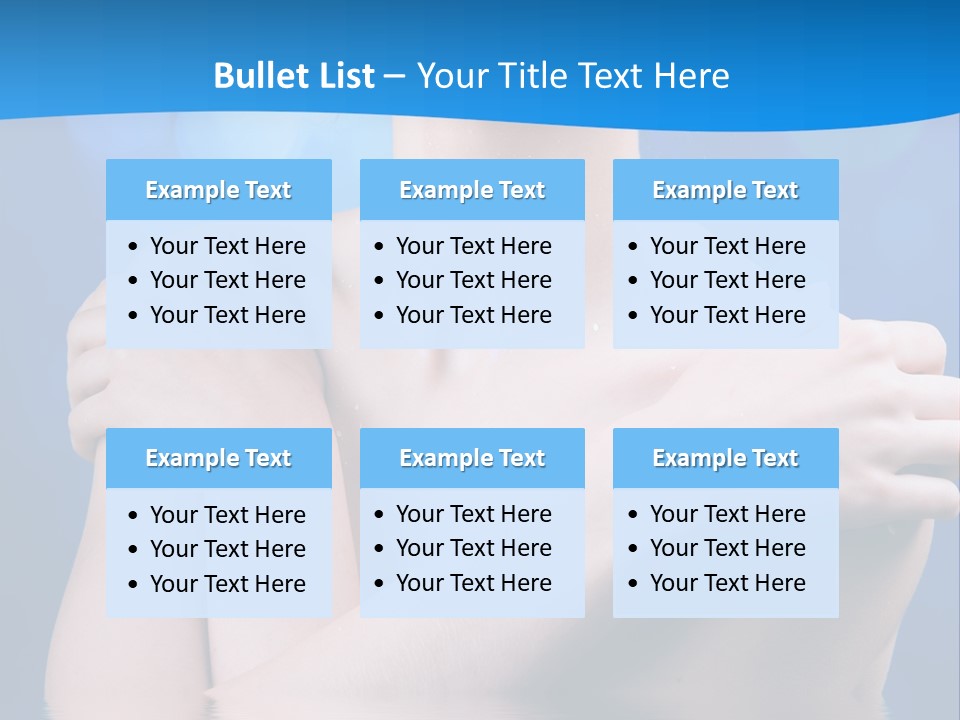 White Beauty Water PowerPoint Template