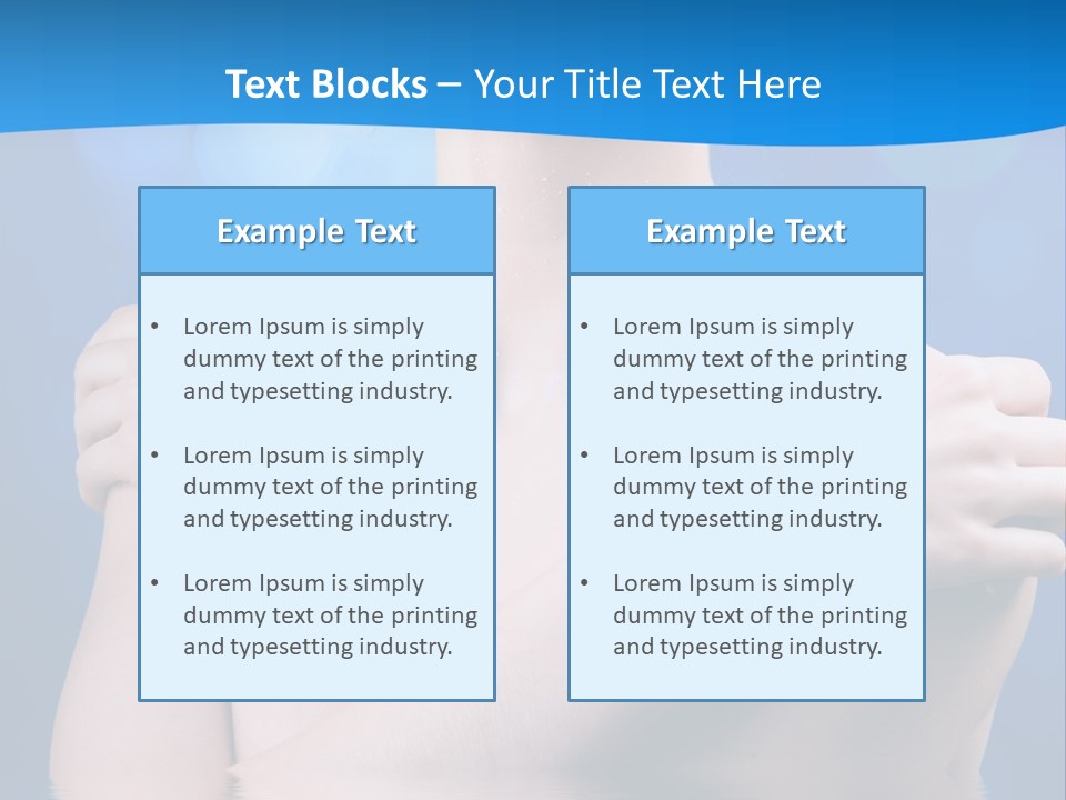 White Beauty Water PowerPoint Template