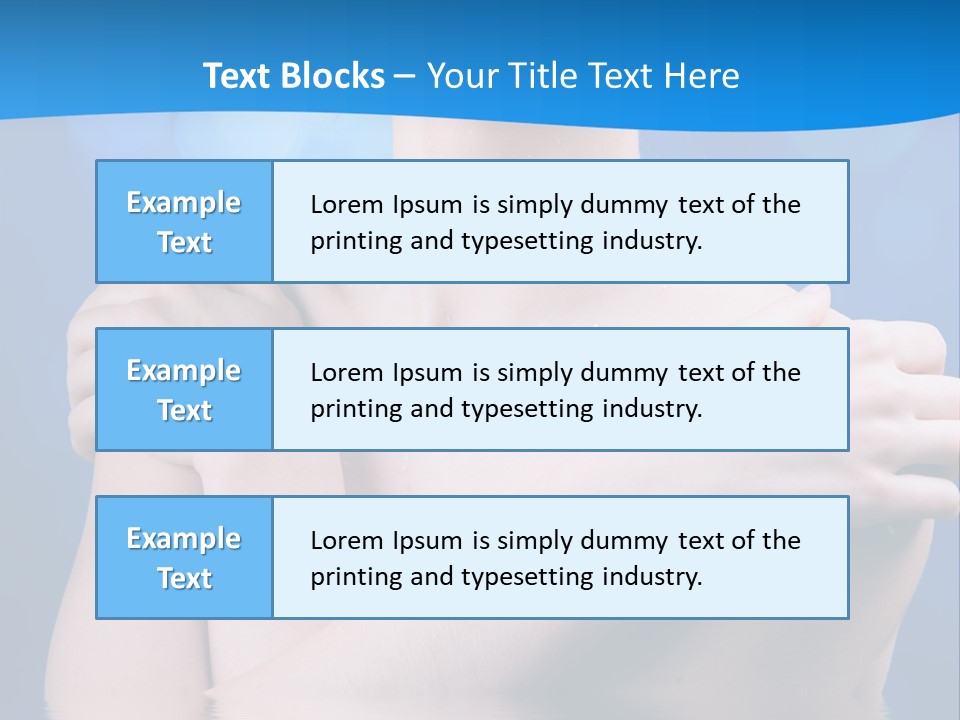 White Beauty Water PowerPoint Template