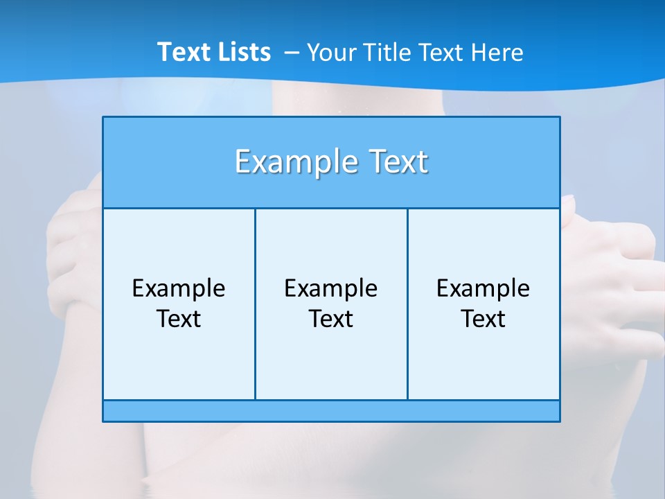 White Beauty Water PowerPoint Template