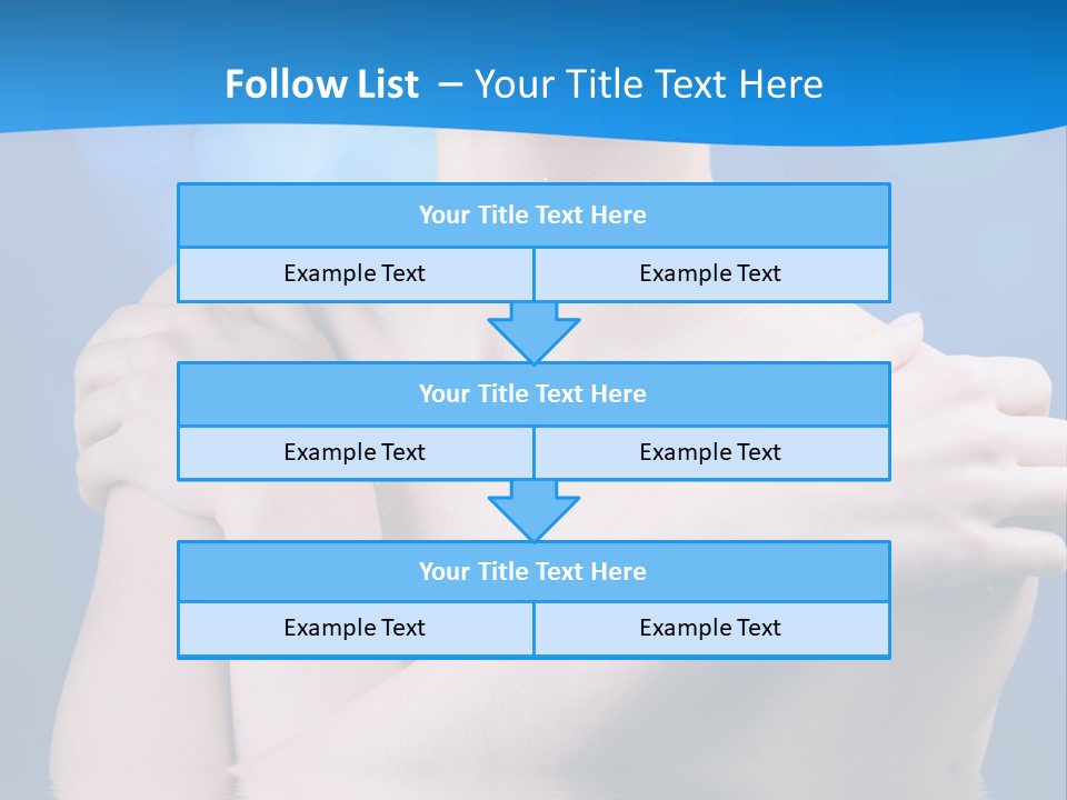 White Beauty Water PowerPoint Template