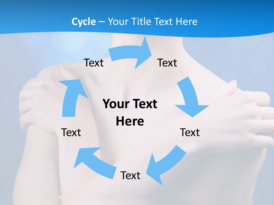 White Beauty Water PowerPoint Template