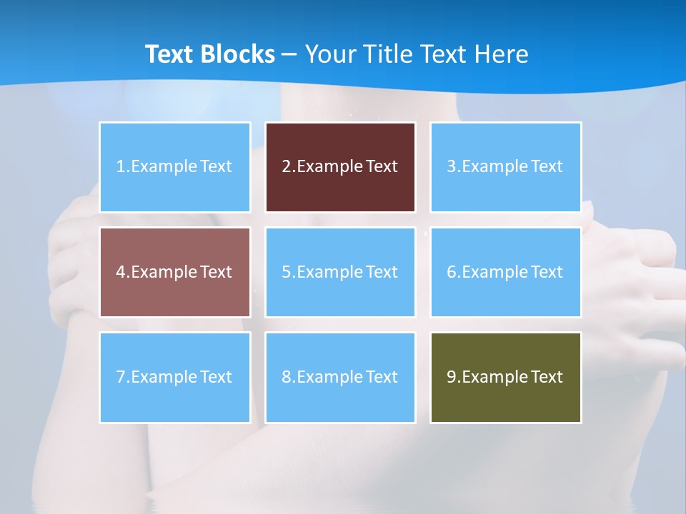 White Beauty Water PowerPoint Template