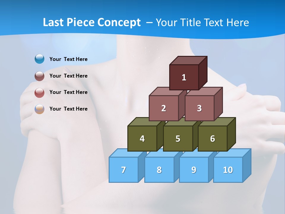 White Beauty Water PowerPoint Template