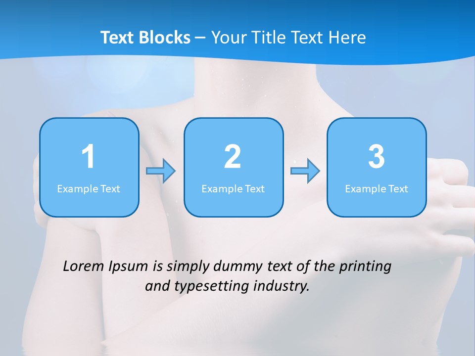 White Beauty Water PowerPoint Template