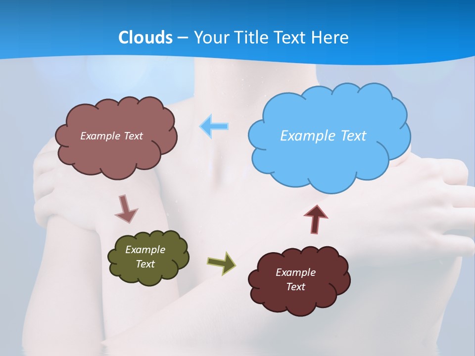 White Beauty Water PowerPoint Template