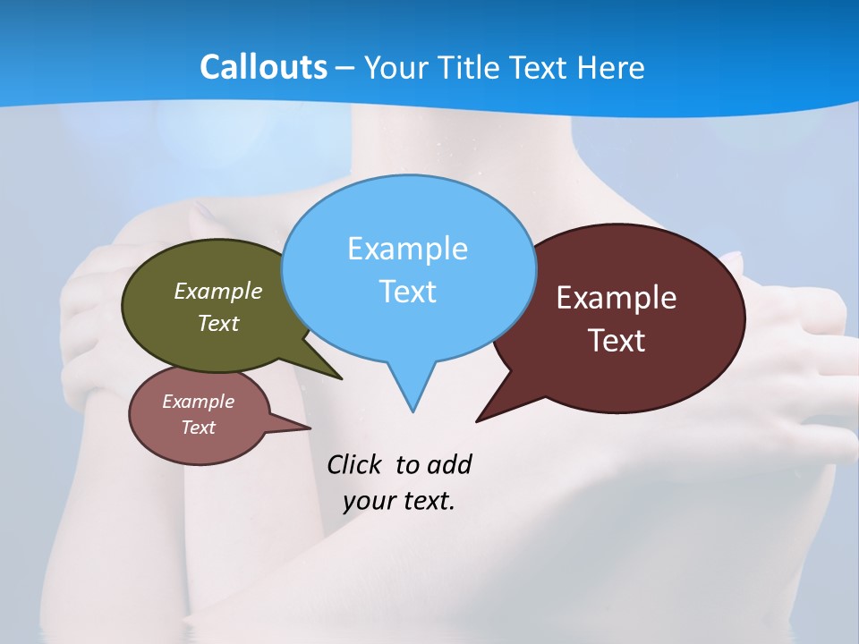 White Beauty Water PowerPoint Template